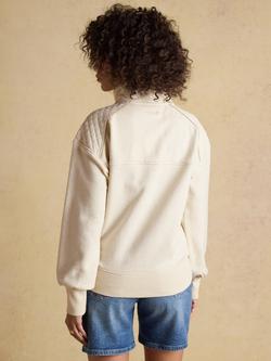 Joules Racquet Quarter Zip Sweatshirt, Oatmeal - view 2, Oatmeal