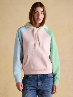 Joules Milbourne Hotchpotch Colour Block Hoodie, Multi, Multi