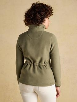 Joules Heritage Zip Through Fleece, Light Green - view 2, Light Green