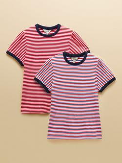 Joules Erin Stripe T-Shirts, Pack of 2, Multi, Multi