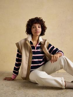 Joules Lara Boxy Fit Rugby Shirt, Navy, Navy