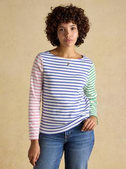 Joules Harbour Breton Stripe Cotton Top, Blue, Multi