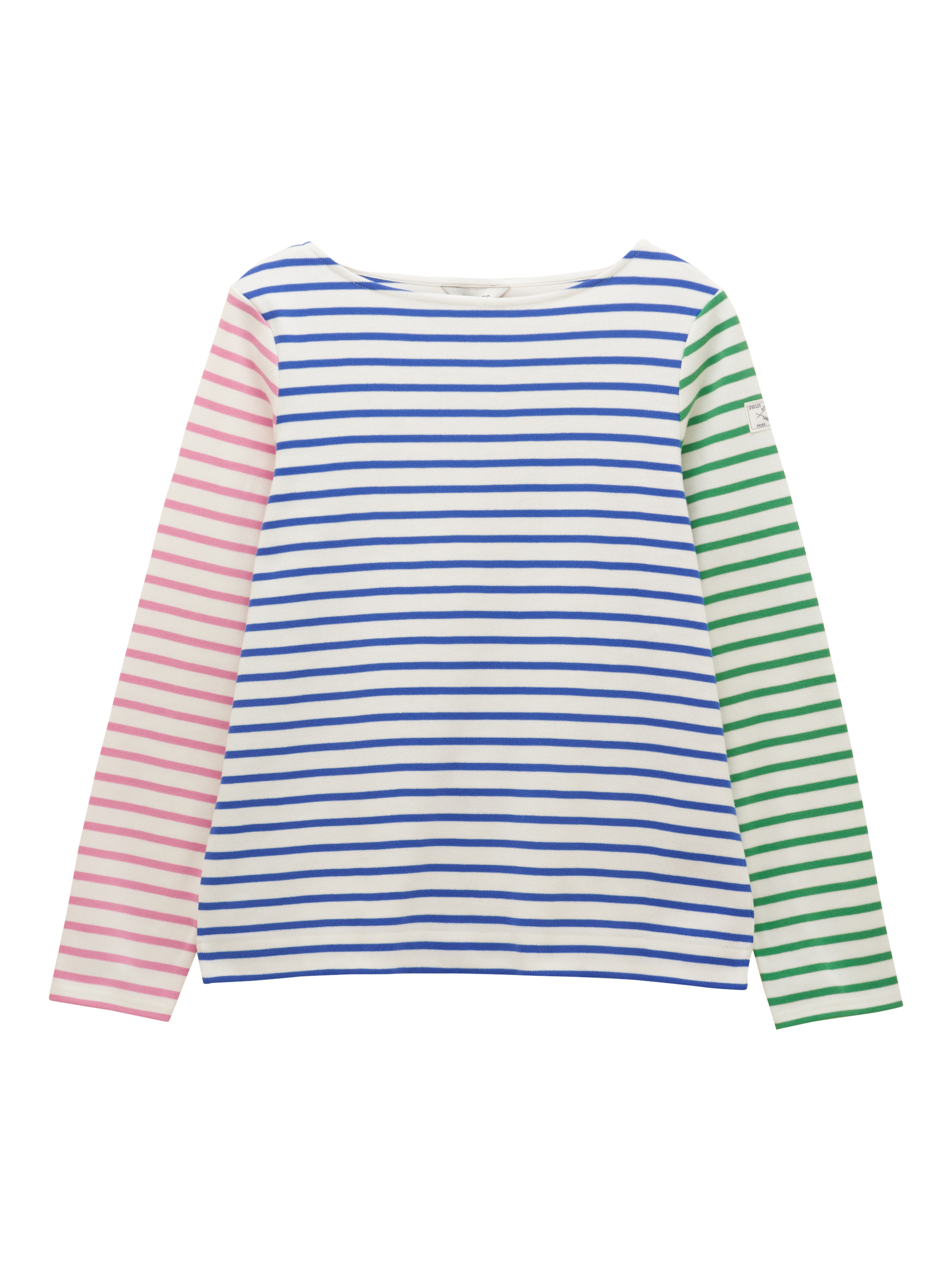 Product image 8 of 8, which shows Joules Harbour Breton Stripe Cotton Top, Multi, 6