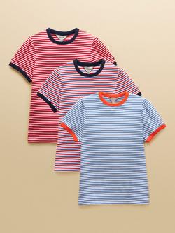 Joules Erin Stripe T-Shirts, Pack of 3, Multi, Multi