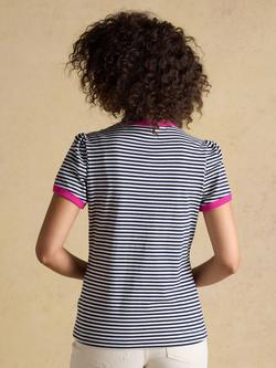Joules Erin Stripe T-Shirt, Navy - view 2, Navy