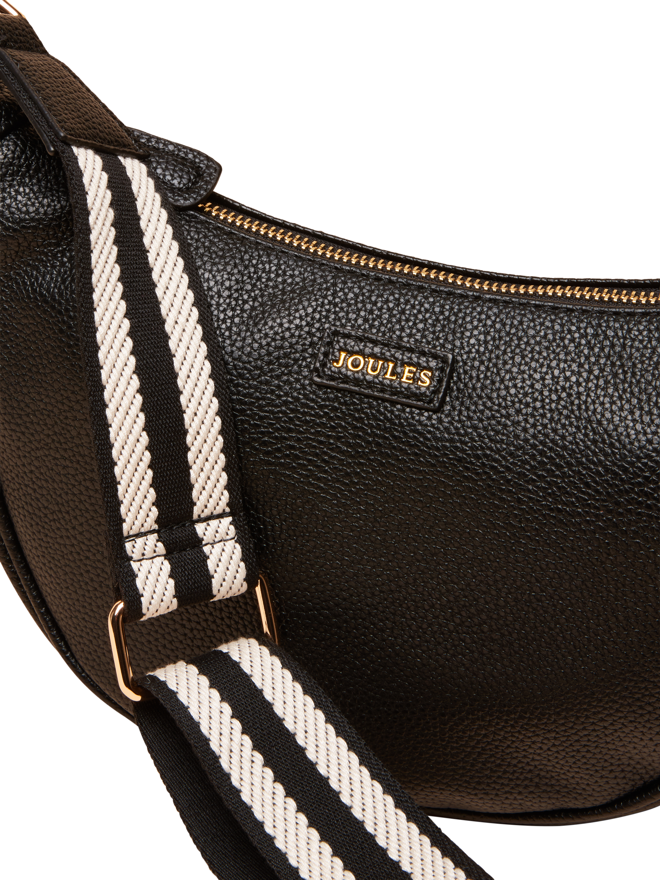 Product image 5 of 7, which shows Joules Half Moon Cross Body Bag, Black