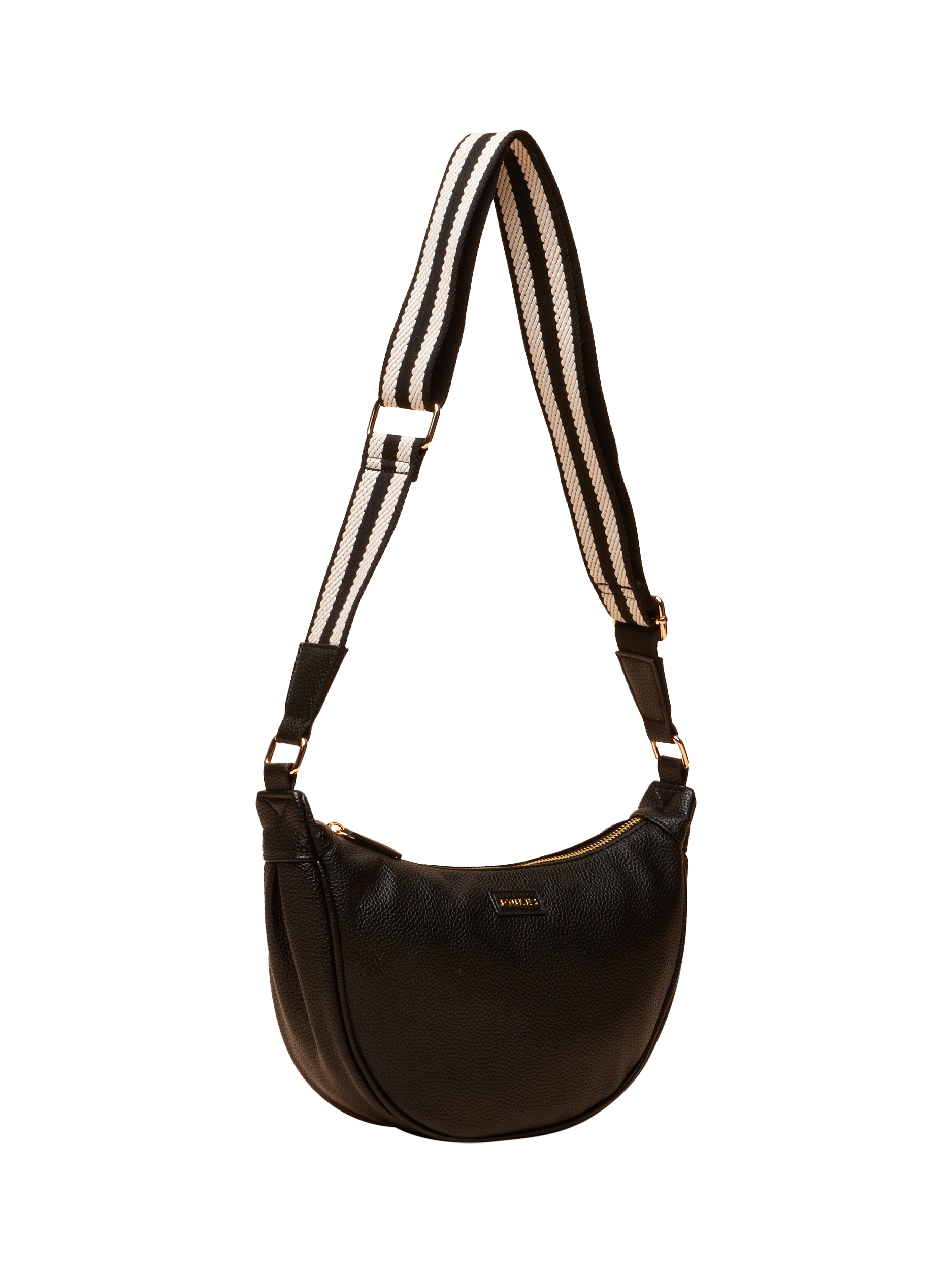 Product image 7 of 7, which shows Joules Half Moon Cross Body Bag, Black