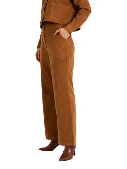 Raishma Seraphina Corduroy Trousers, Brown - view 2, Brown