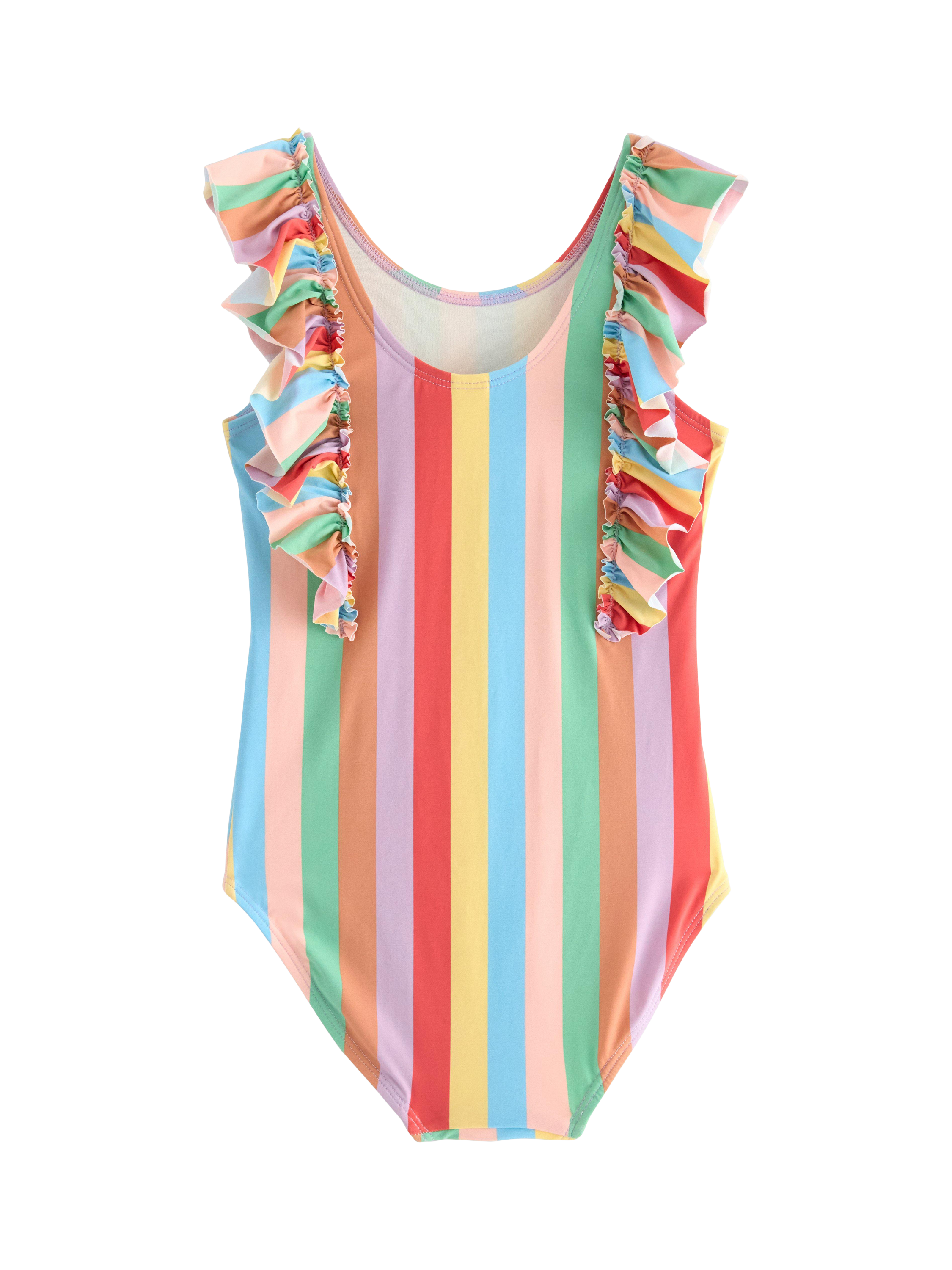Product image 2 of 3, which shows Lindex Kids' Stripe Swim Suit, Light Blue, 12-24 months