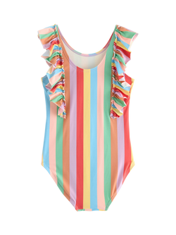 Lindex Kids' Stripe Swim Suit, Light Blue - view 2, Light Blue