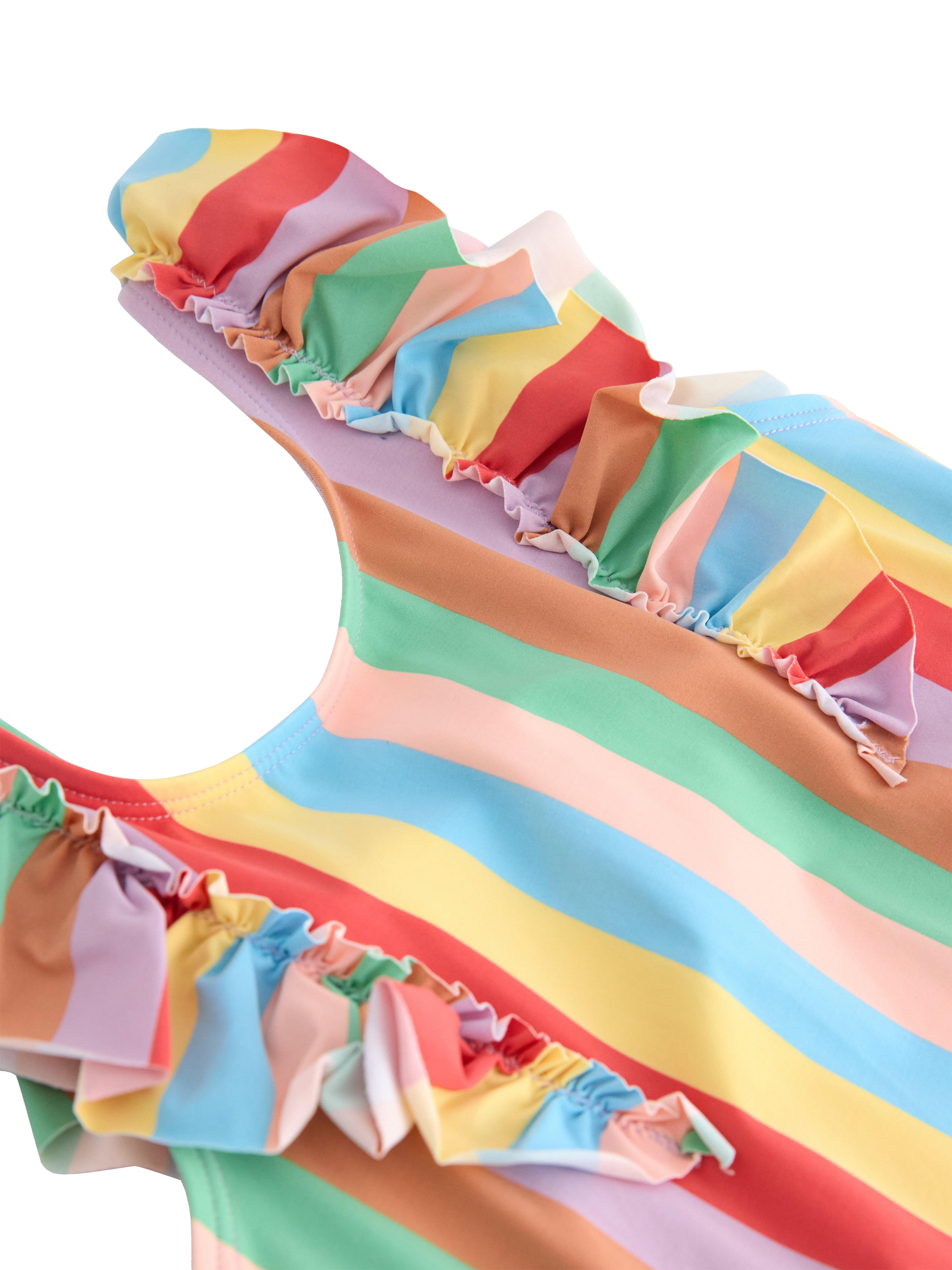 Product image 3 of 3, which shows Lindex Kids' Stripe Swim Suit, Light Blue, 12-24 months