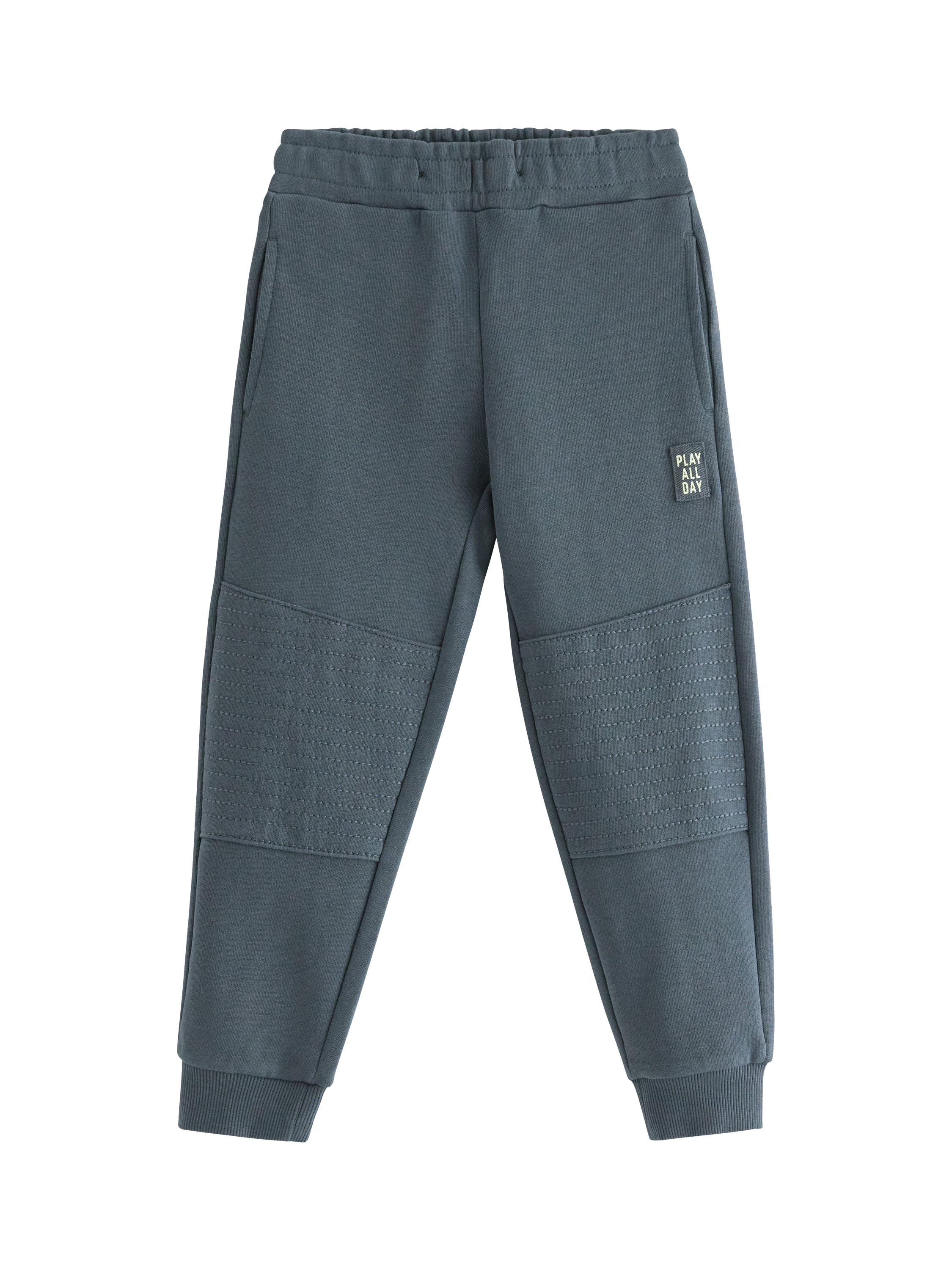 Product image 1 of 3, which shows Lindex Kids' Pure Cotton Joggers, Dark Grey, 18-24 months
