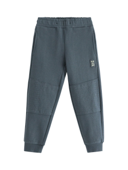 Lindex Kids' Pure Cotton Joggers, Dark Grey, Dark Grey