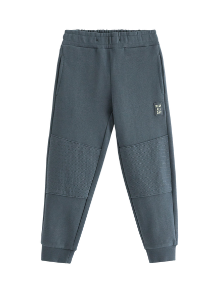 Lindex Kids' Pure Cotton Joggers, Dark Grey, Dark Grey
