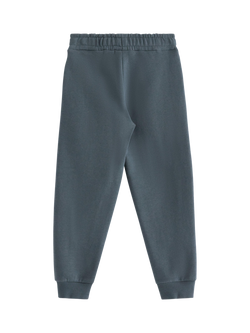 Lindex Kids' Pure Cotton Joggers, Dark Grey - view 2, Dark Grey