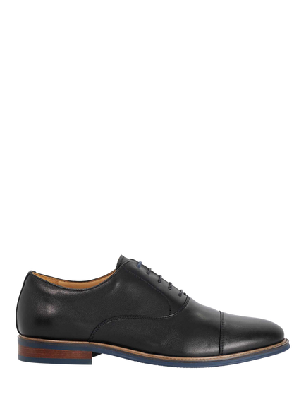 Dune London Stanlakes Leather Oxford Shoes, Black