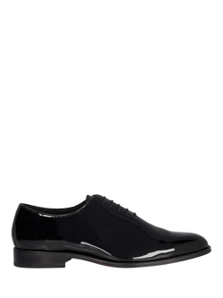 Dune London Sylvester Premium Wholecut Leather Sole Lace Up Shoes, Black, Black