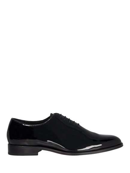 Dune London Sylvester Premium Wholecut Leather Sole Lace Up Shoes, Black, Black