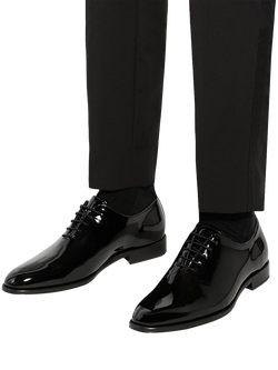 Dune London Sylvester Premium Wholecut Leather Sole Lace Up Shoes, Black - view 2, Black