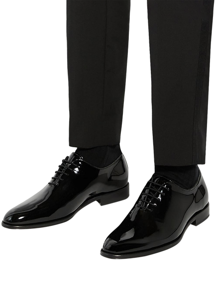 Dune London Sylvester Premium Wholecut Leather Sole Lace Up Shoes, Black - view 2, Black