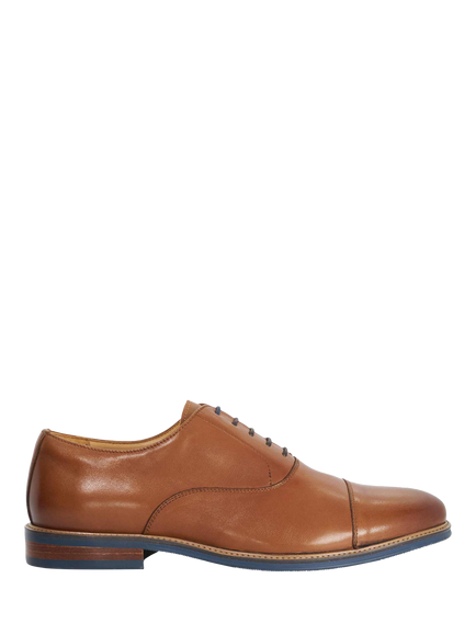Dune London Stanlakes Leather Oxford Shoes, Tan