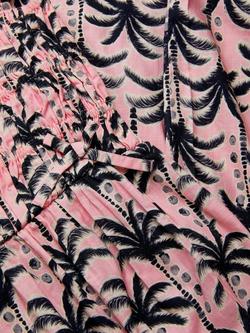 Monsoon Kids' Palm Strappy Jumpsuit, Pink - view 2, Pink