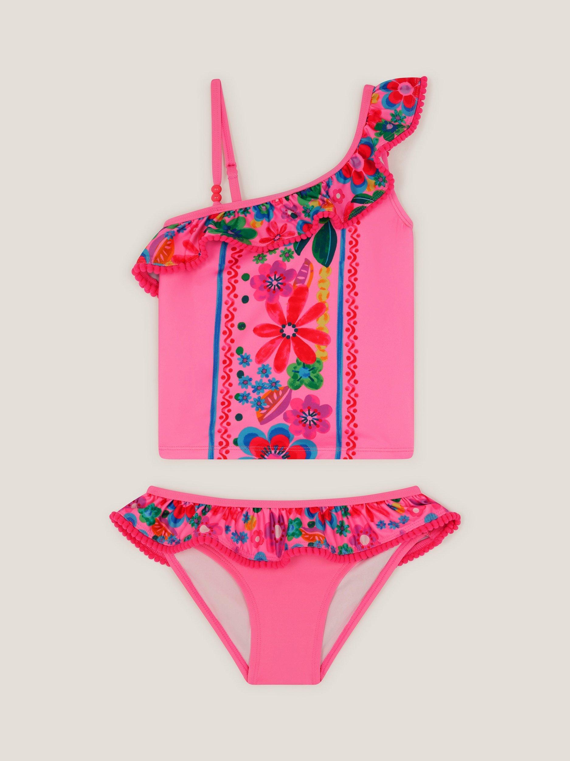 Product image 1 of 3, which shows Flower Tankini Set PKMI 3-4Y