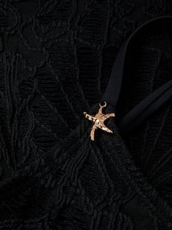 Monsoon Kids' Textured Starfish Bikini Set, Black - view 2, Black