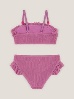 Monsoon Kids' Textured Bikini Set, Lilac - view 2, Lilac
