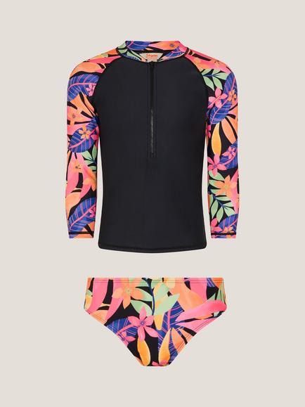 Monsoon Kids' Tropical Swim Set, Black, Black