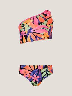 Monsoon Kids' Tropical Bikini Set, Black, Black
