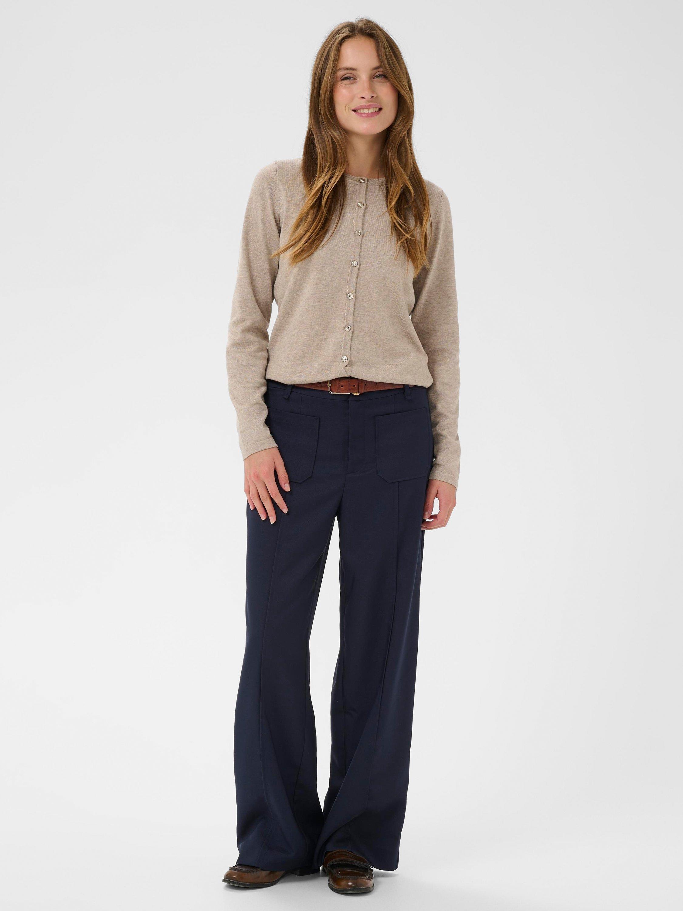 Product image 3 of 6, which shows Saint Tropez MilaSZ Cardigan, Greige, XS