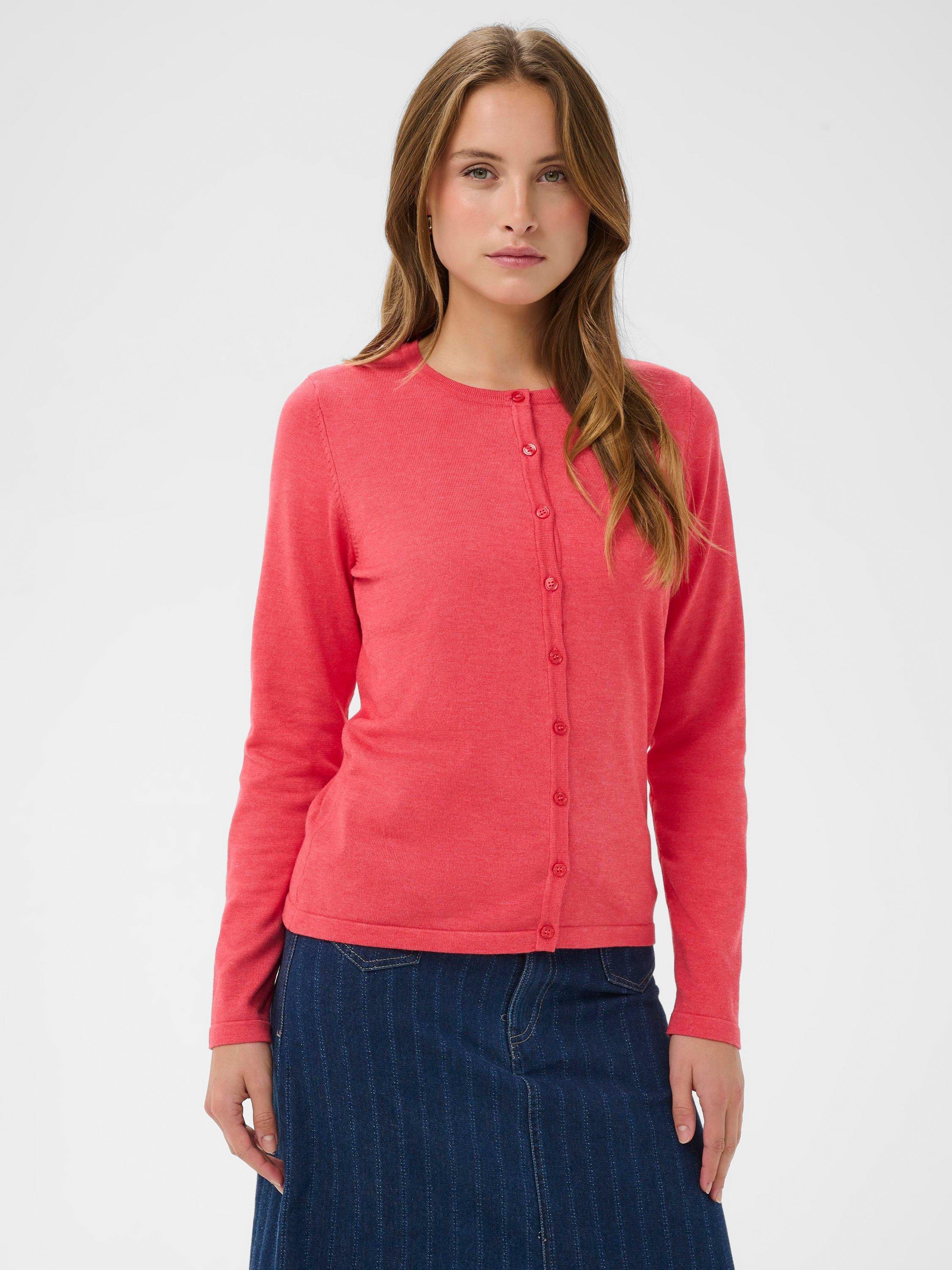 Product image 1 of 6, which shows Saint Tropez Mila Cardigan, Pink, S