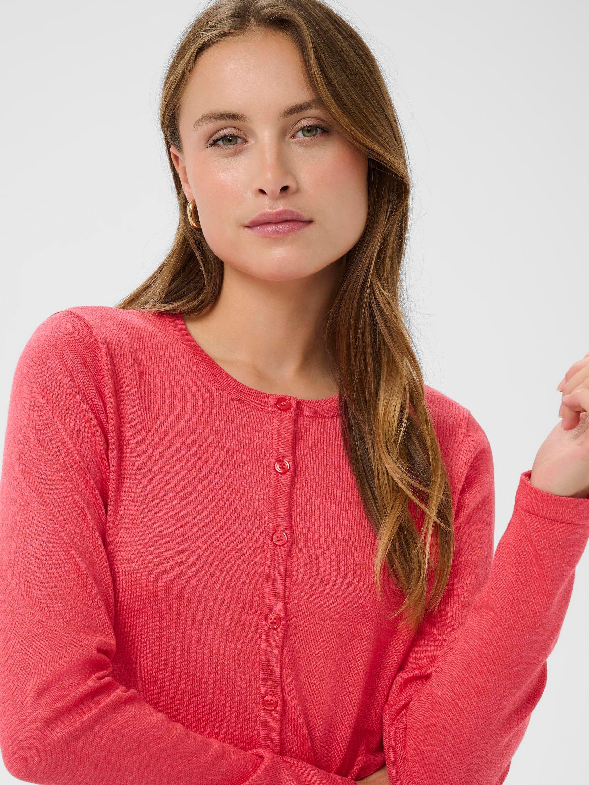 Product image 4 of 6, which shows Saint Tropez Mila Cardigan, Pink, S