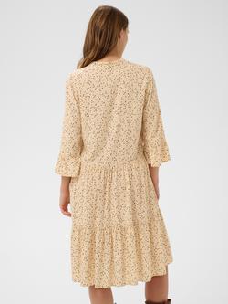 Saint Tropez Eda Spot Print Tiered Dress containing LENZING™ ECOVERO™ Viscose - view 2, Creme/Black