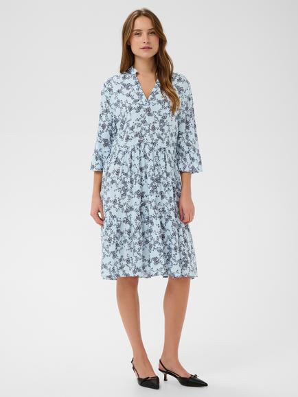 Saint Tropez Eda Spot Print Tiered Dress containing LENZING™ ECOVERO™ Viscose, Skyway Eclipse/Multi
