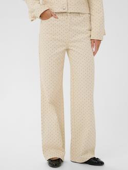 Saint Tropez Patricia Polka Dot Jeans, Turtledove/Black, Turtledove/Black