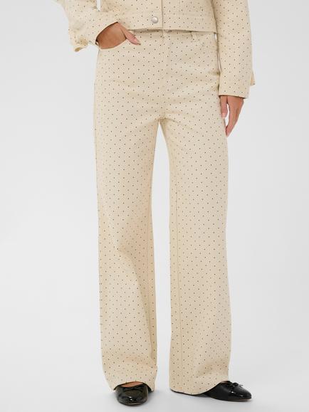 Saint Tropez Patricia Polka Dot Jeans, Turtledove/Black, Turtledove/Black