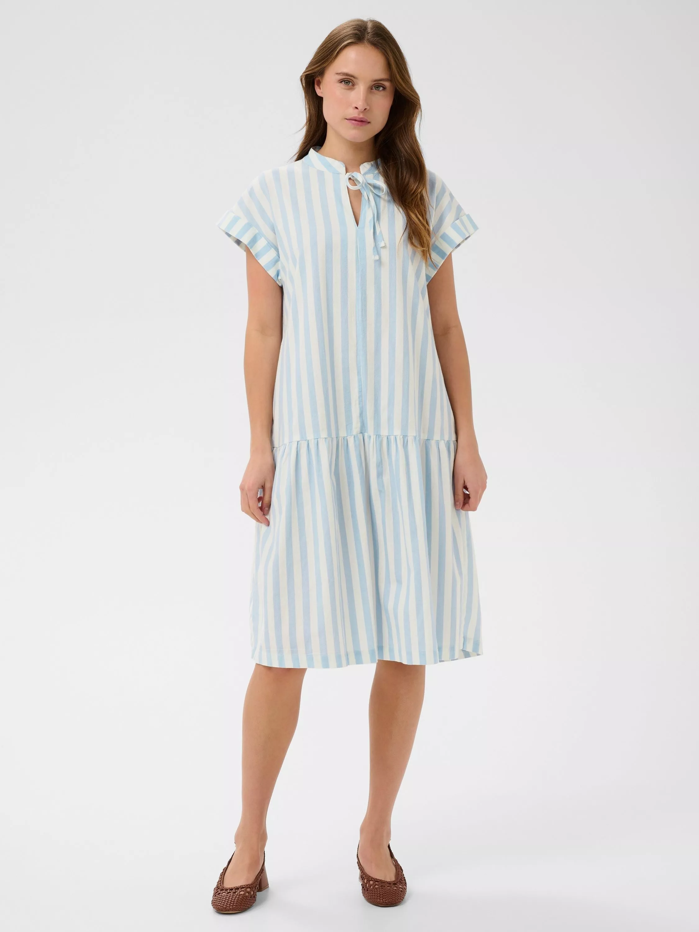 Saint Tropez Zalinda Stripe Midi Dress, Skyway/Ice