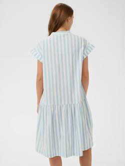 Saint Tropez Zalinda Stripe Midi Dress, Skyway/Ice - view 2, Skyway/Ice