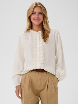 Saint Tropez Petunia Broderie Anglaise Shirt, Ice, Ice