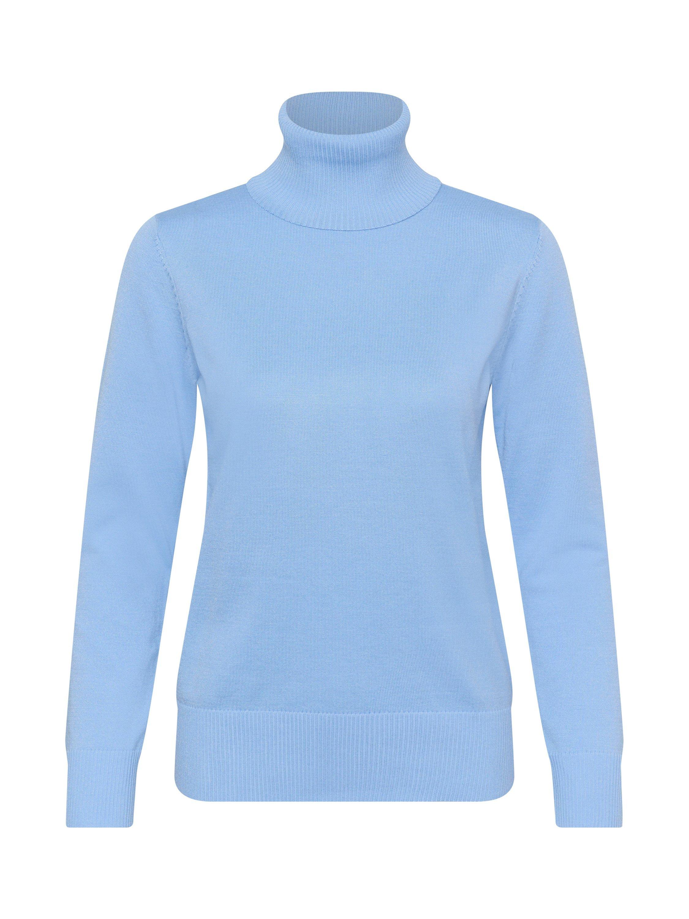 Product image 5 of 6, which shows Saint Tropez Mila Roll Neck Jumper, Blue, XS