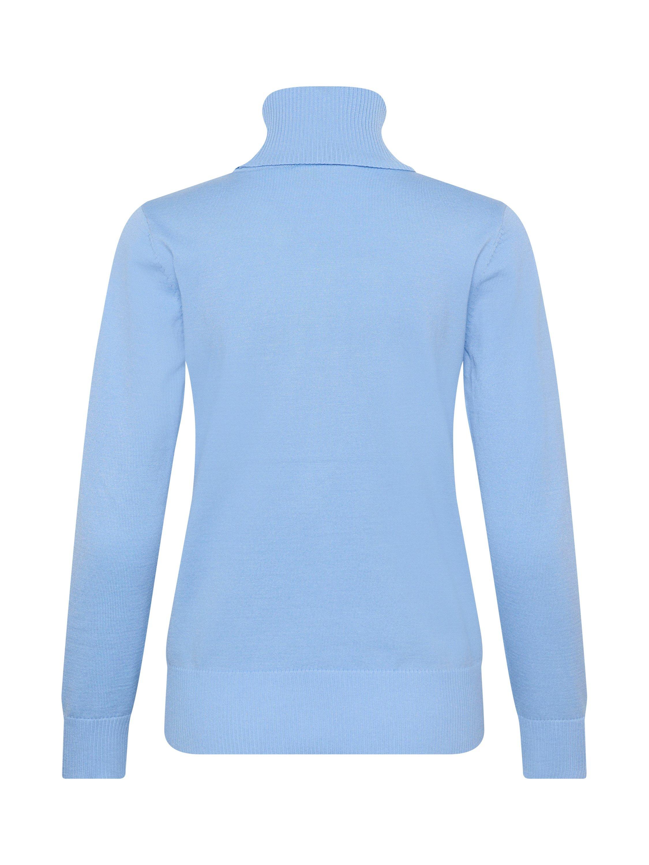 Product image 6 of 6, which shows Saint Tropez Mila Roll Neck Jumper, Blue, XS