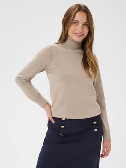 Saint Tropez Mila Roll Neck Jumper, Beige, Beige