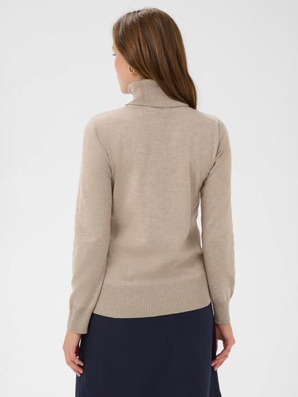 Saint Tropez Mila Roll Neck Jumper, Beige - view 2, Beige