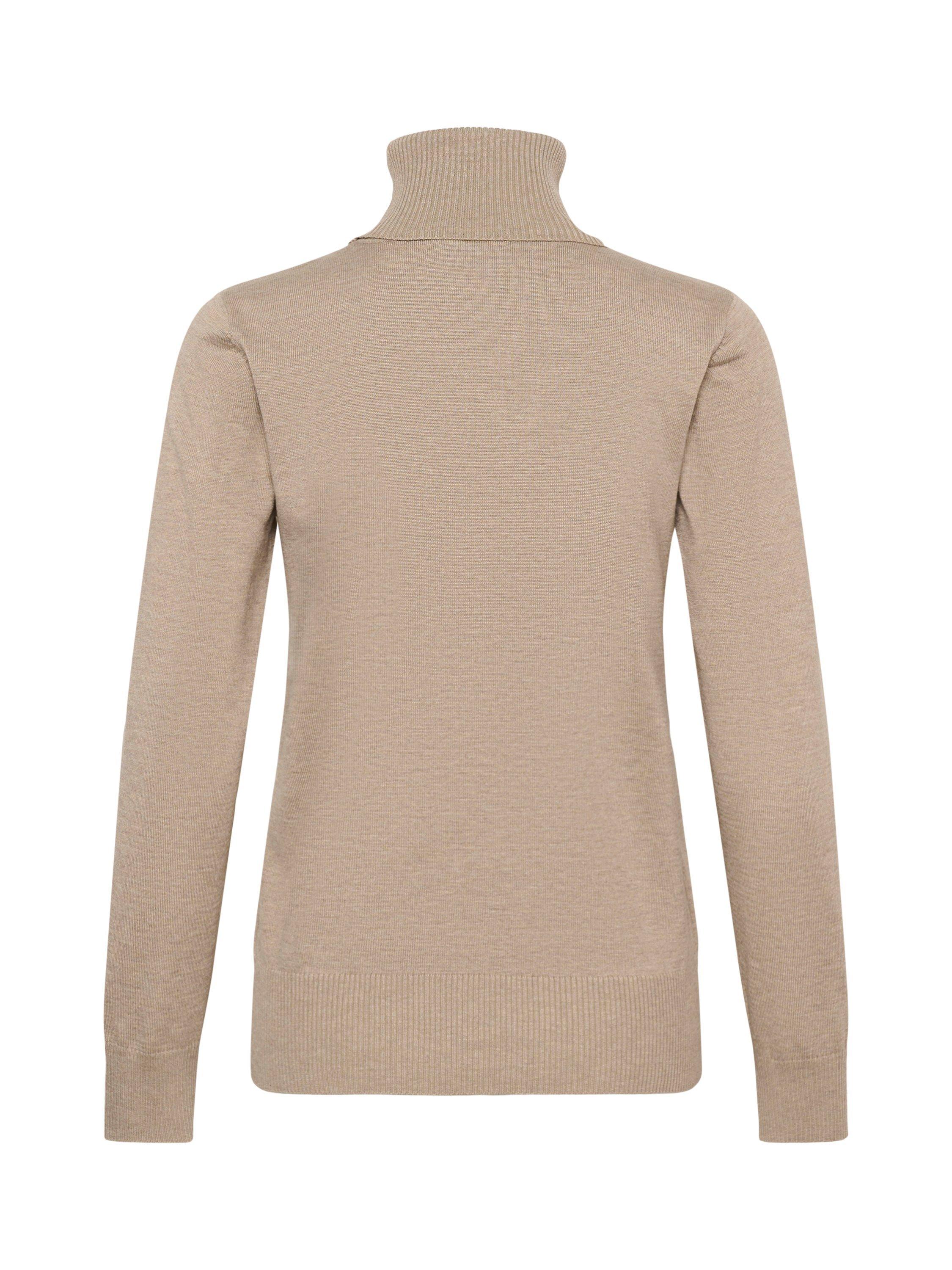 Product image 5 of 5, which shows Saint Tropez Mila Roll Neck Jumper, Beige, XS