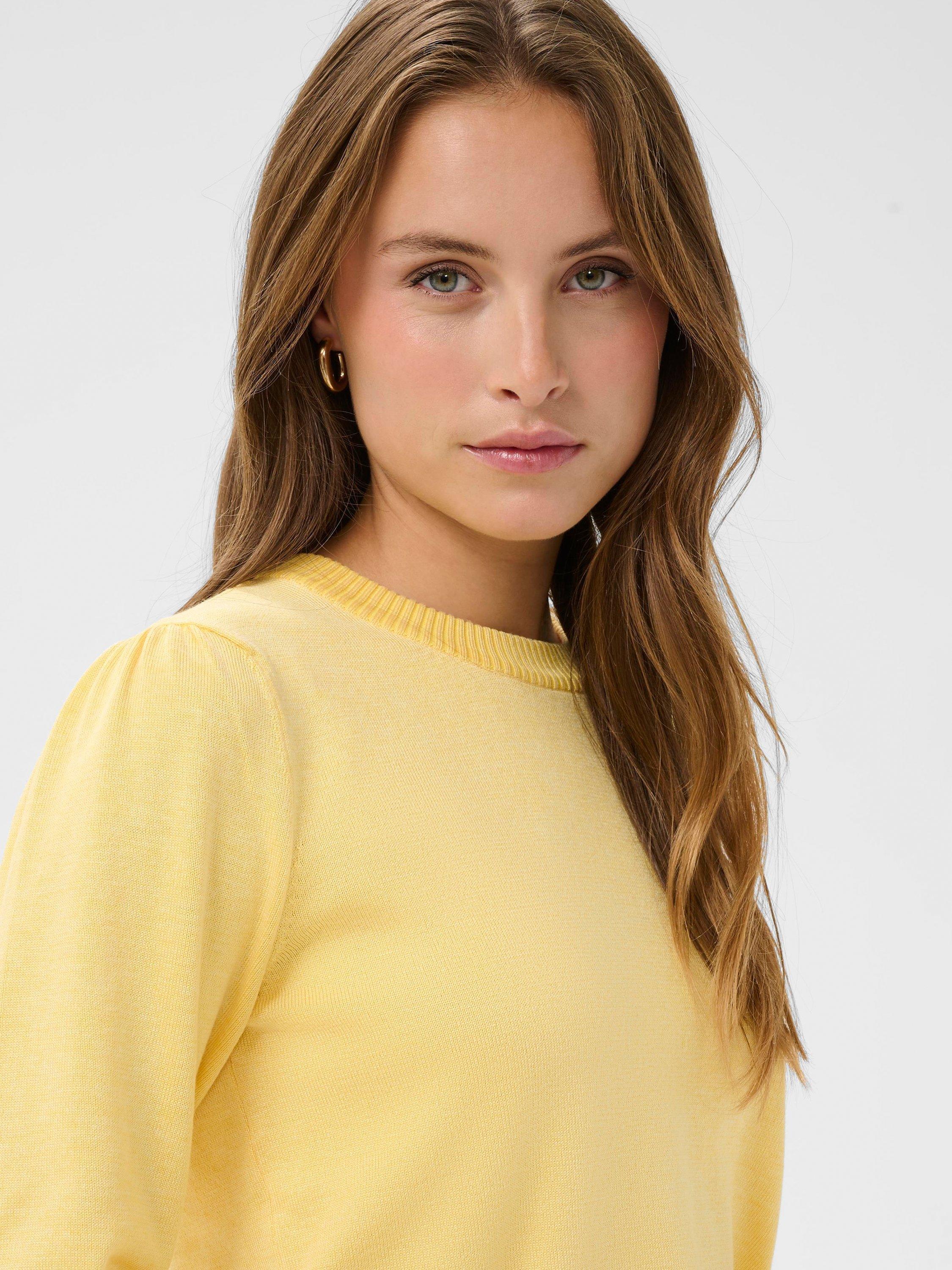 Product image 4 of 6, which shows Saint Tropez Mila Jumper, Yellow, XS