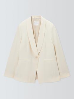John Lewis Shawl Collar Jacket, Ecru
