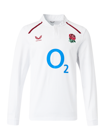 Castore 26/27 Home Classic Long Sleeve Rugby Shirt, White, White