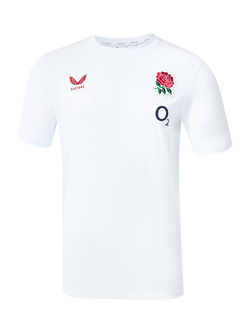 Castore RFU England Rugby 26/27 Off Pitch T-Shirt, White, White